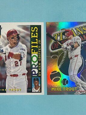 2026 Topps  MIKE TROUT,Angels 2 cards, Stars of MLB & Ken Griffey Profiles